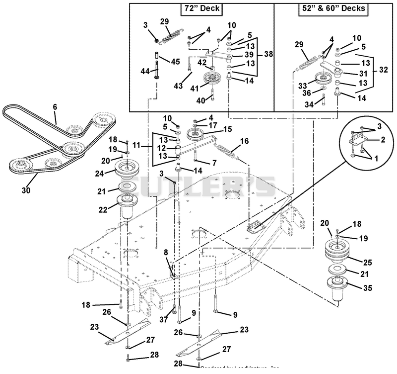 Belts, Spindles, Idlers And Blades