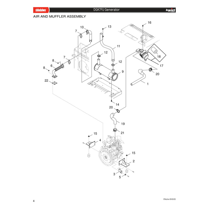 AIR AND MUFFLER ASSEMBLY