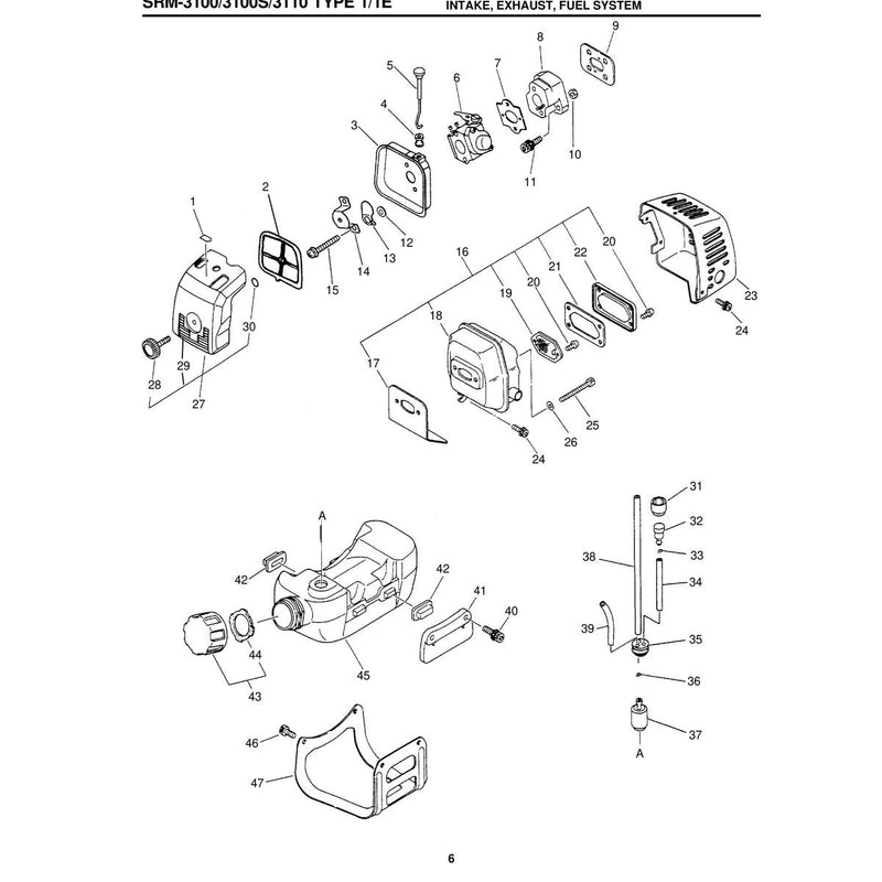 INTAKE, EXHAUST, FUEL SYSTEM