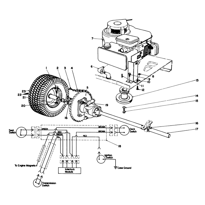 Engine And Differential Assembly
