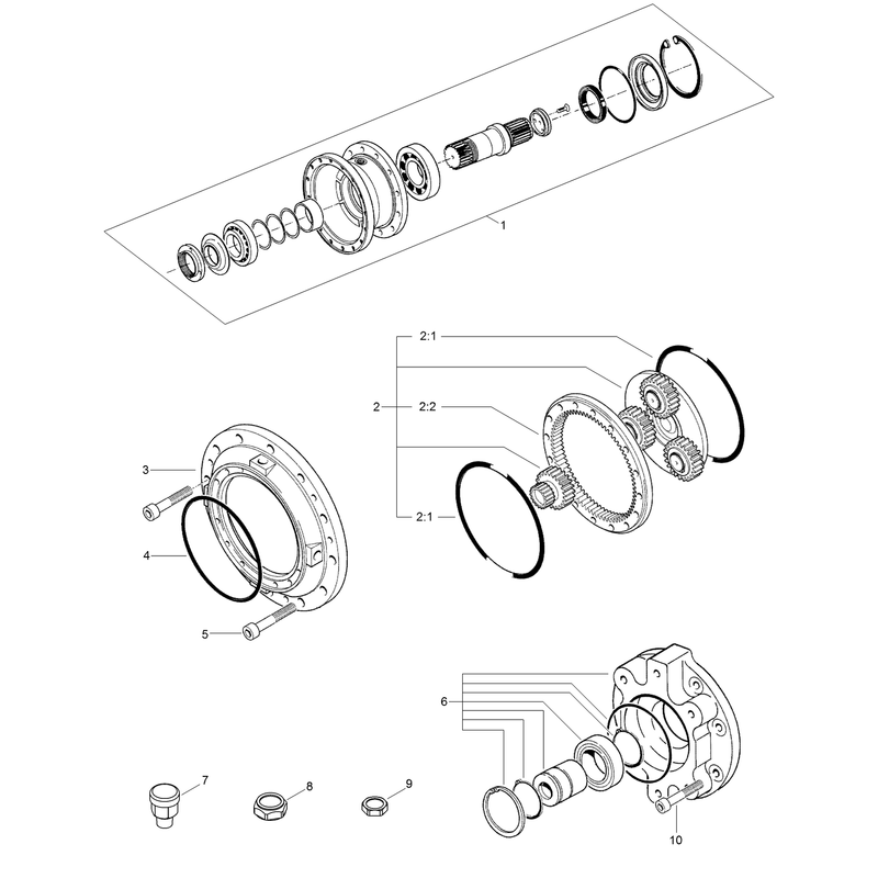 Planetary Gearbox Assembly No. AU8GB80064