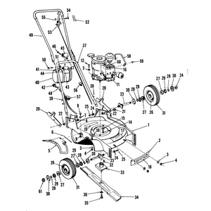 21in Whirlwind Hevi Duty Hand Propelled Mower Parts List