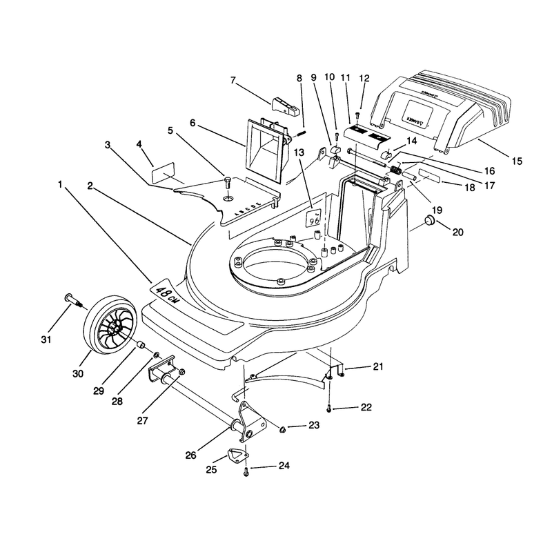 Housing Assembly Model No 20901b