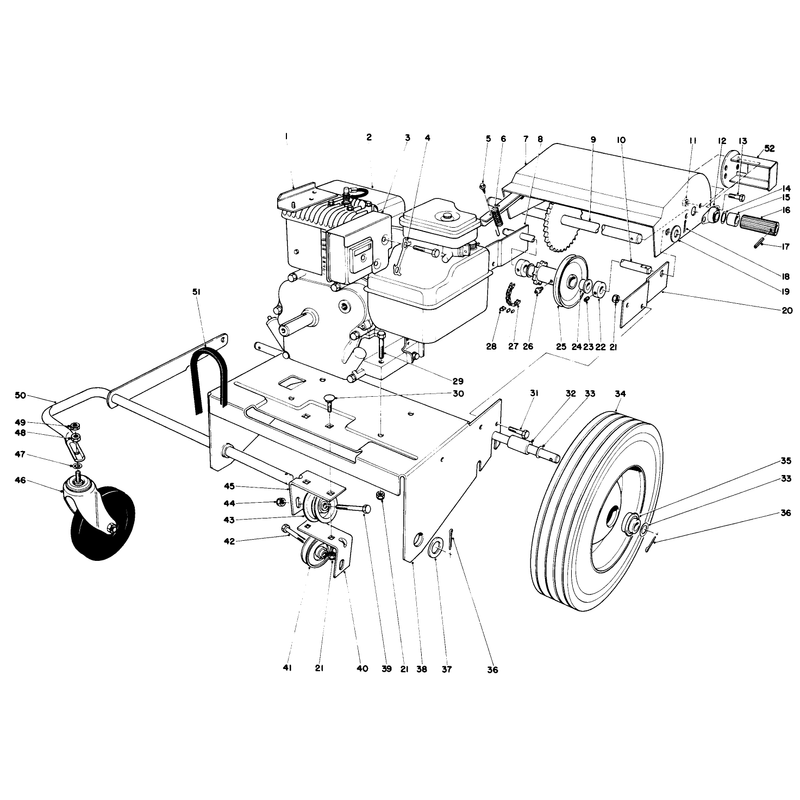 Engine and Base Assembly Model 62923