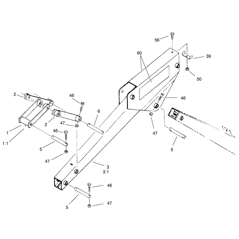 Crowd Arm and Linkage Assembly