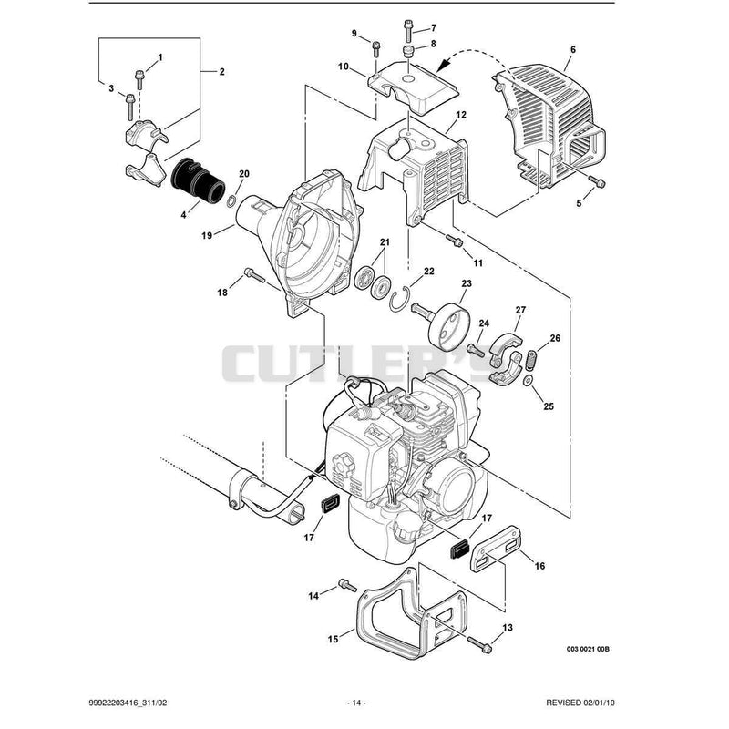 Engine Cover, Fan Case, Clutch