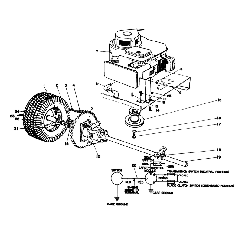 Engine And Differential Assembly