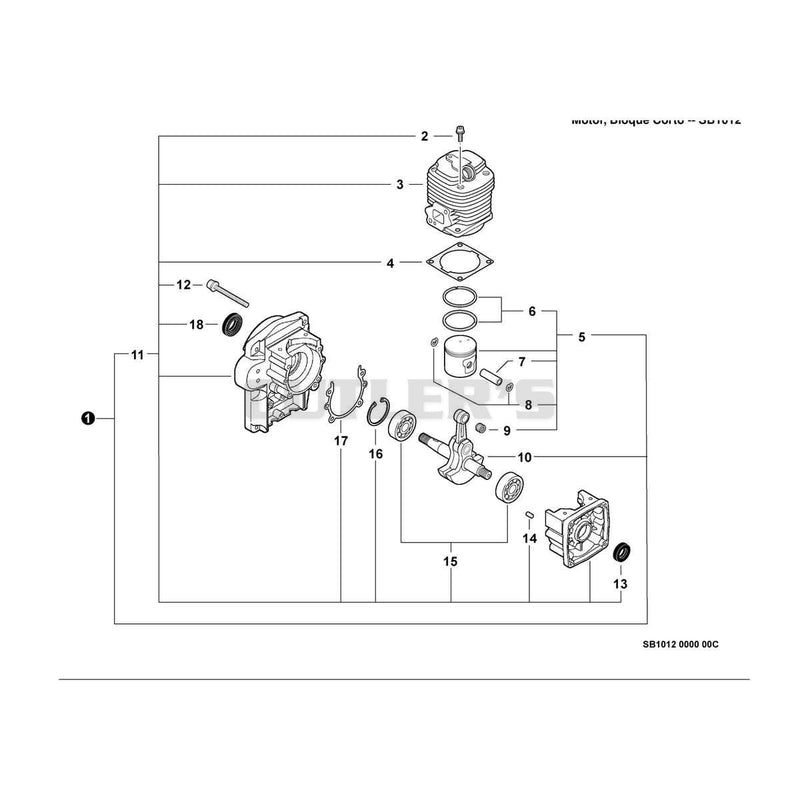 Engine, Short Block -- SB1012