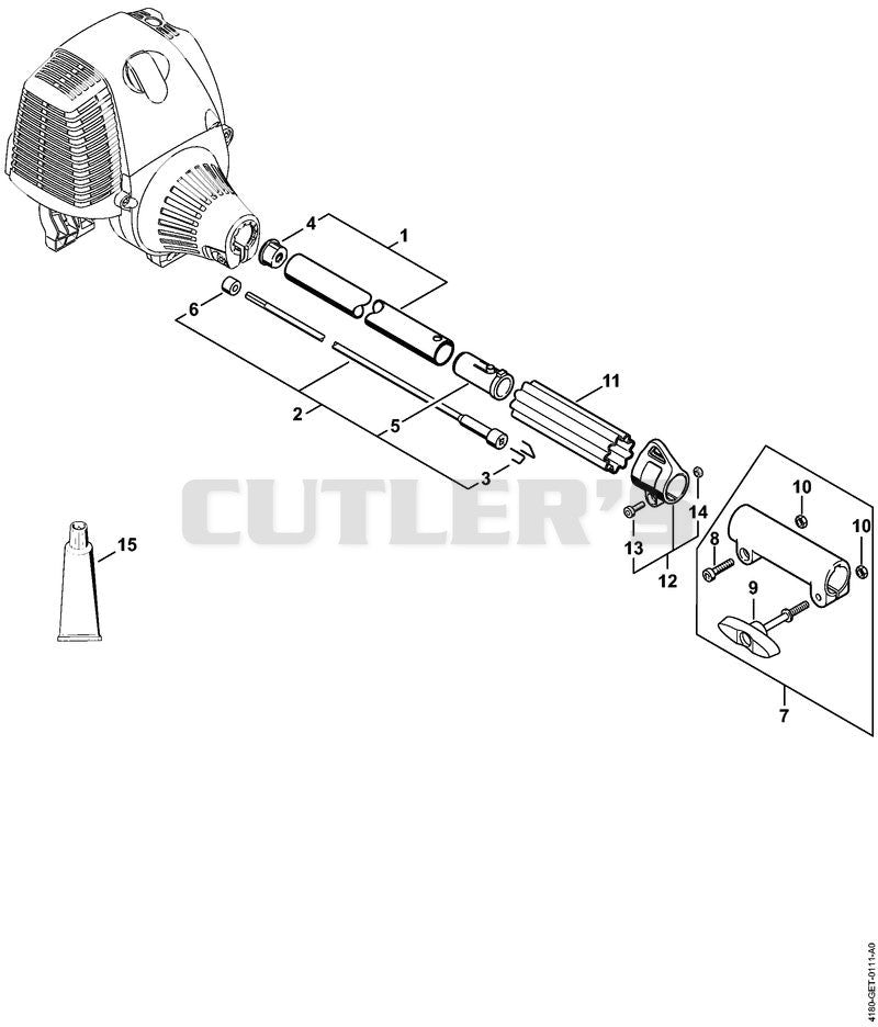 Drive tube assembly KM 90 R
