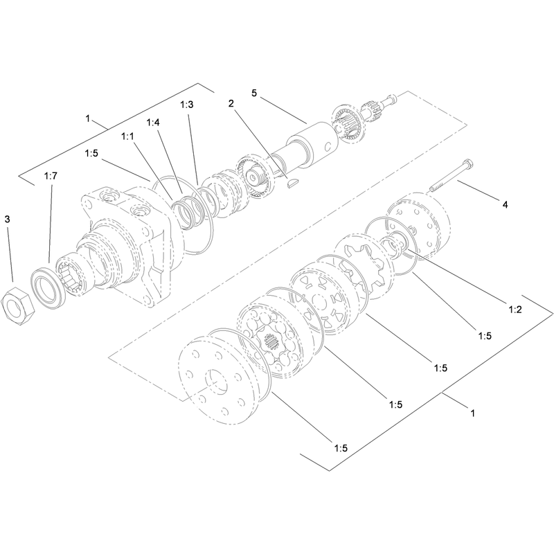 Hydraulic Motor Assembly No. 104-1171