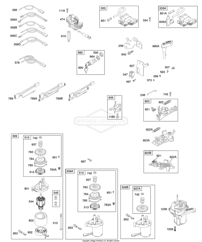 Alternator, Electric Starter, Electrical, Flywheel Brake, Ignition