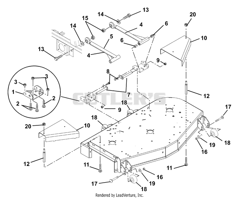 Mounting Arms, Belt Guards And Rollers