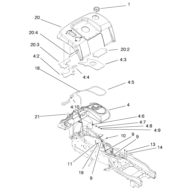 Fender and Fuel System Assembly