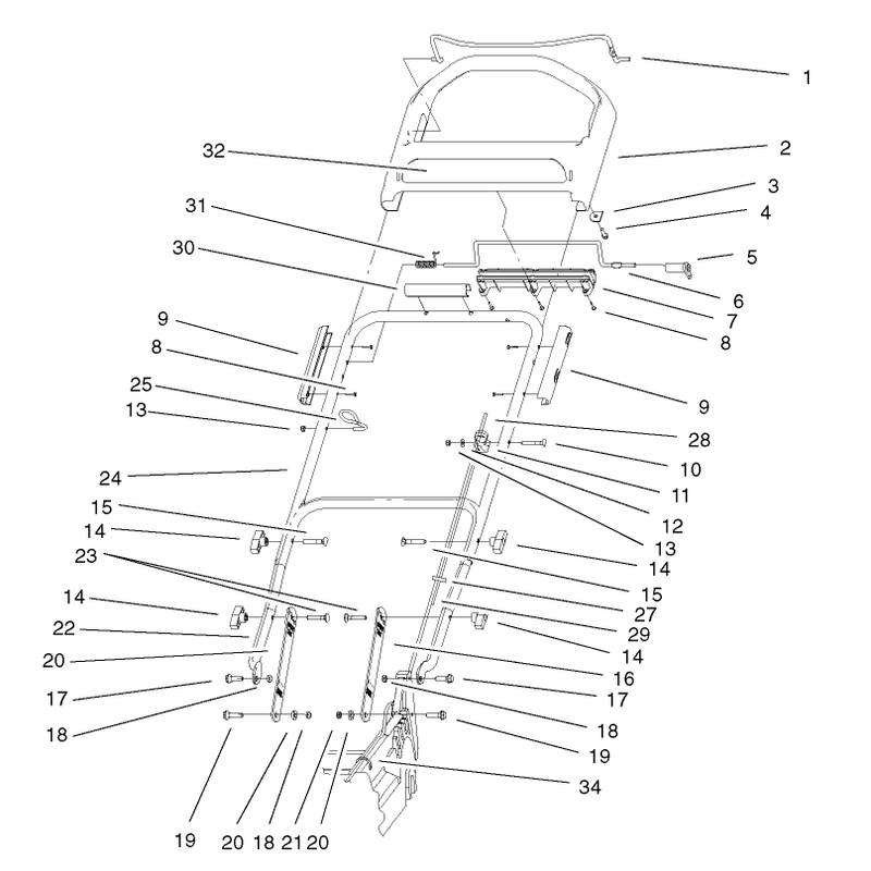Handle and Controls Assembly