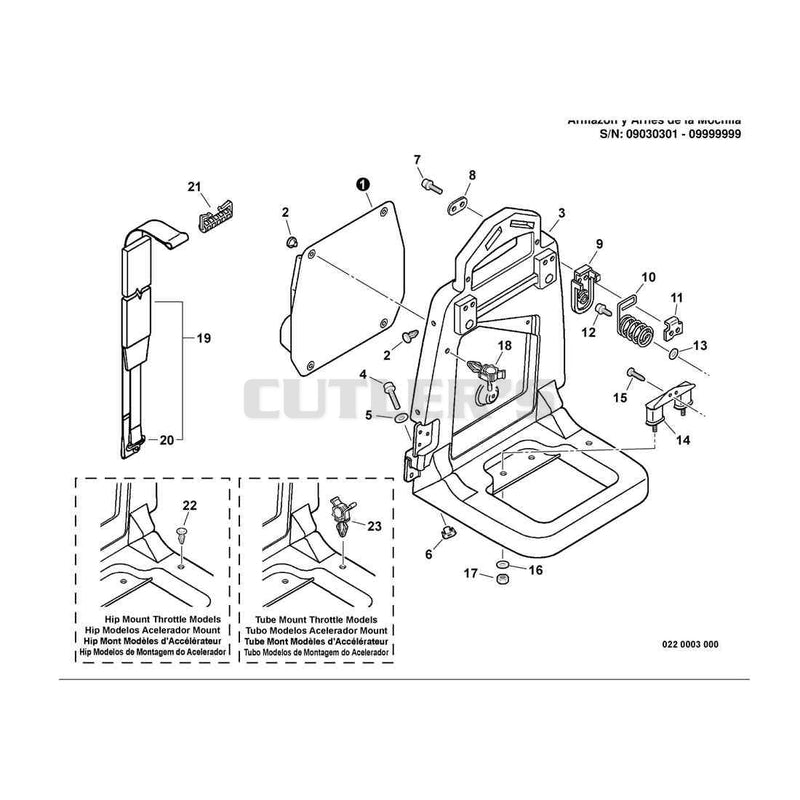Backpack Frame, Harness