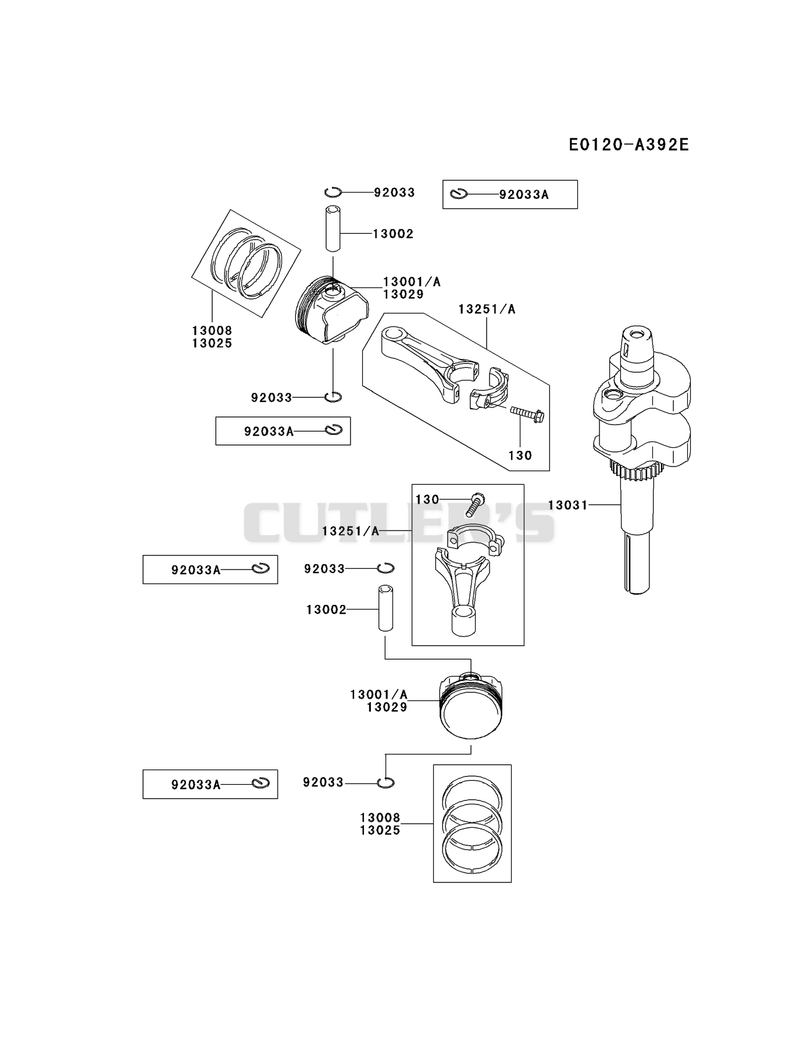 PISTON/CRANKSHAFT