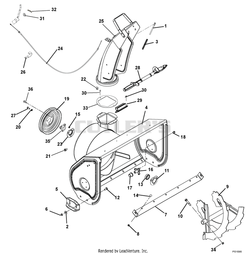 Chute And Auger