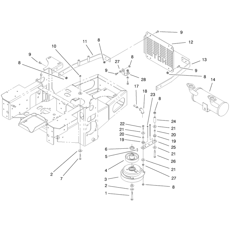 Engine and Clutch Assembly