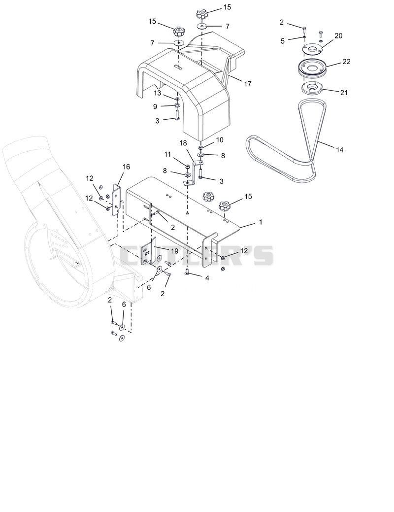 Pump Mount and Cover - 52"
