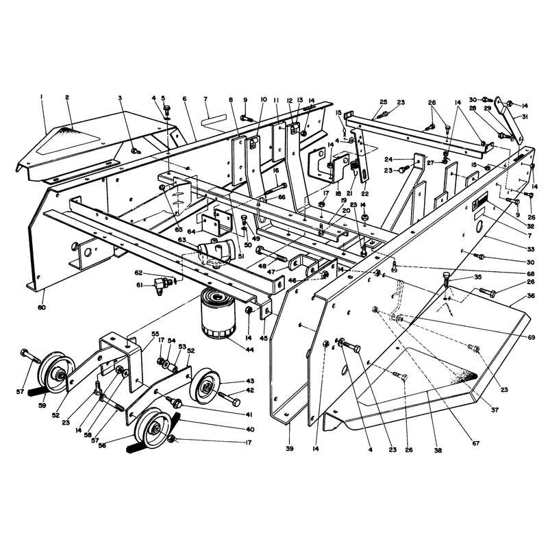 Frame and Jackshaft Assembly