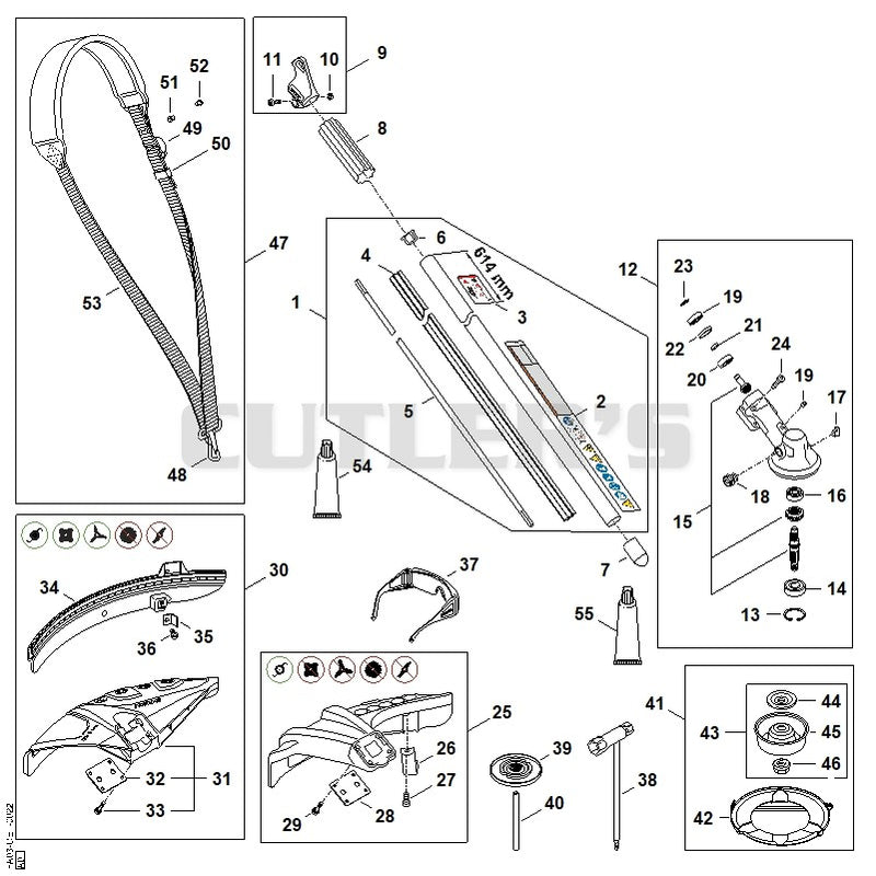 Drive tube assembly, Gear head, Deflector FSA 200 R