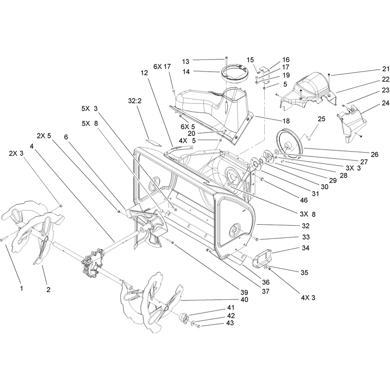 Auger and Housing Assembly