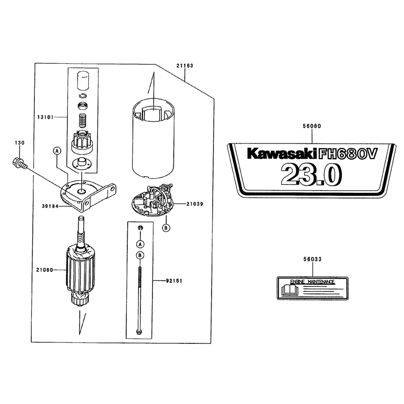 StarterDecals Assembly Kawasaki FH680V-CS10