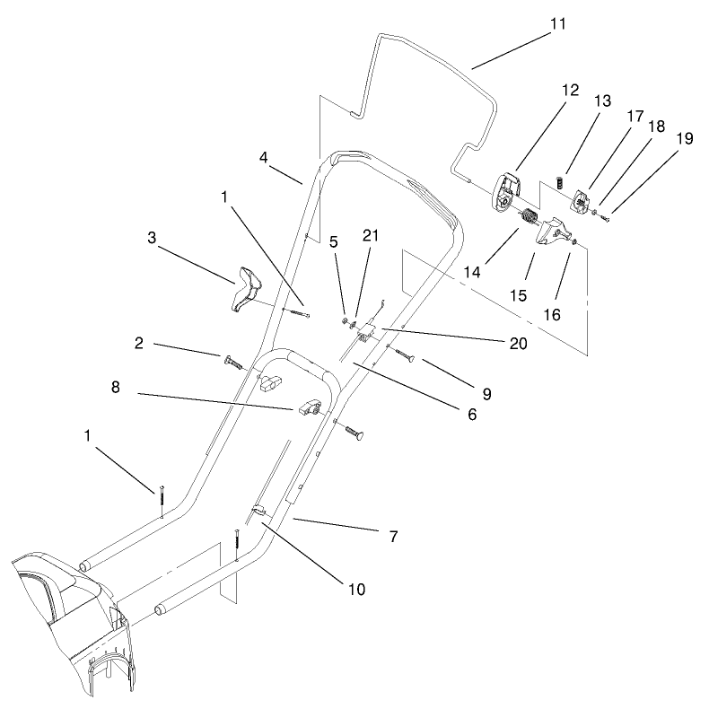 Handle and Controls Assembly