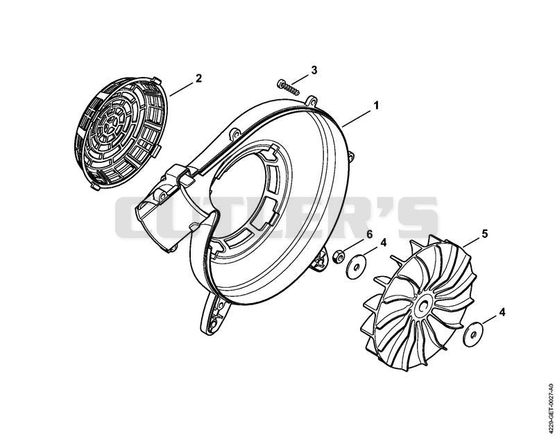 Fan housing outer, Fan wheel