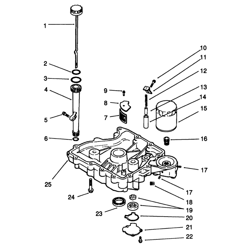 Oil Panlubrication Engine Kohler Model No Cv14 S 1429