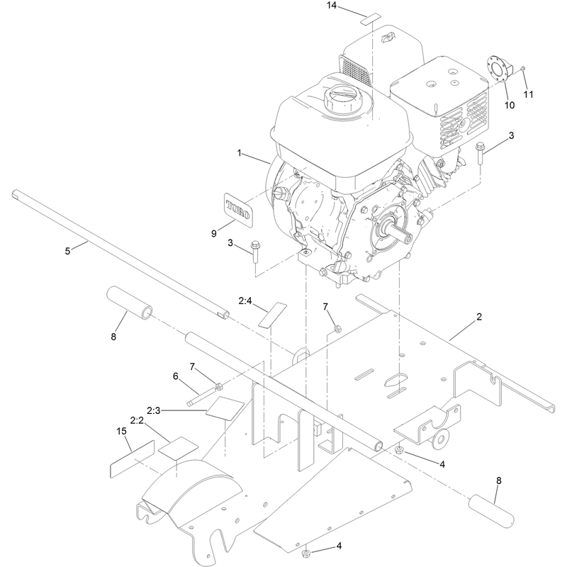 Engine and Frame Assembly