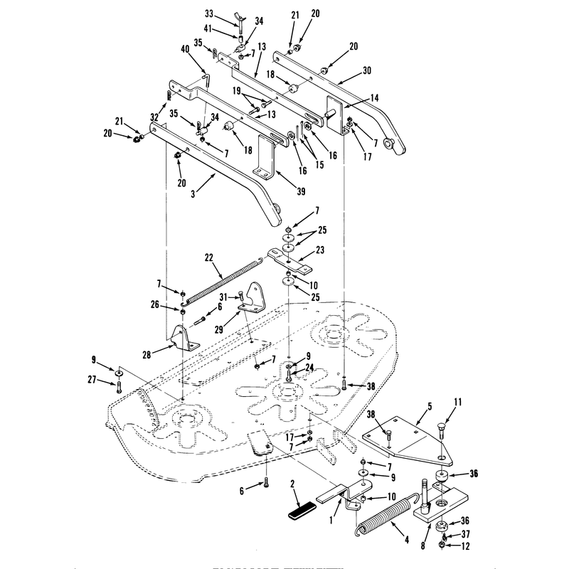 Rear Discharge Mower 42 In (107 Cm) Vehicle Identification Number 05-42ry01