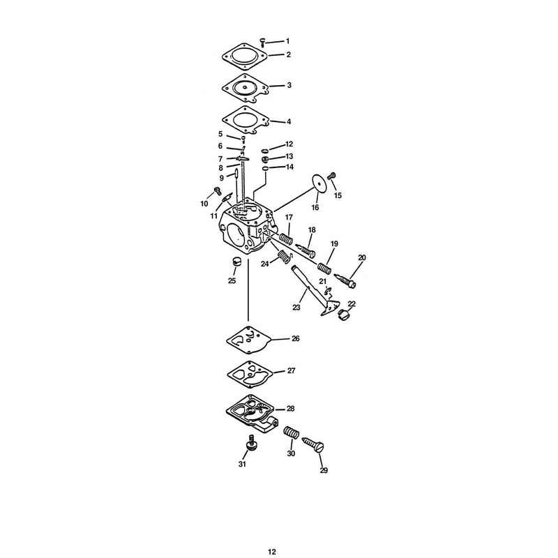 CARBURETOR S/N 001001 - 012000
