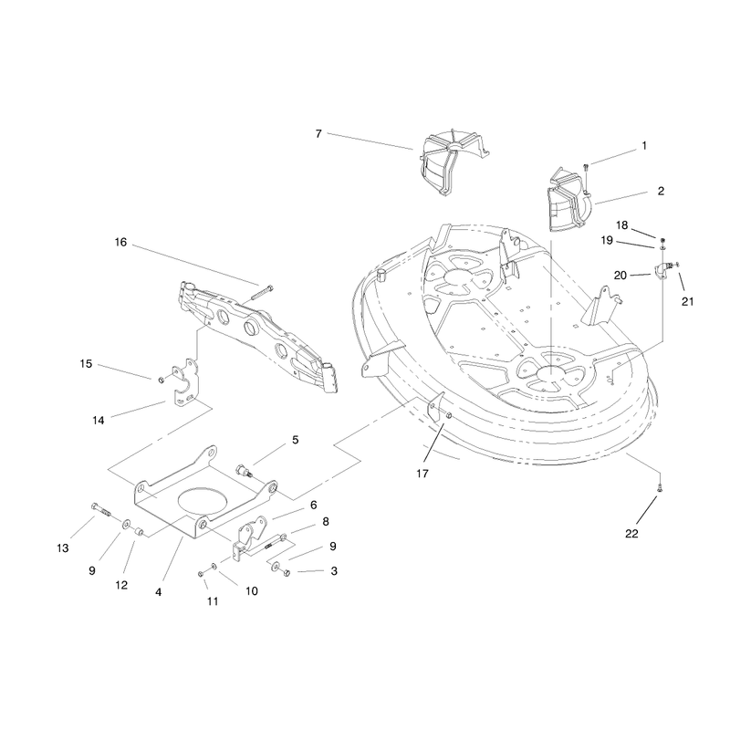 Suspension Assembly 38in Cutting Unit