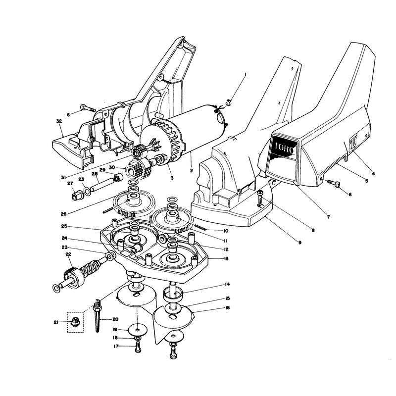 Motor And Gear Housing Assembly