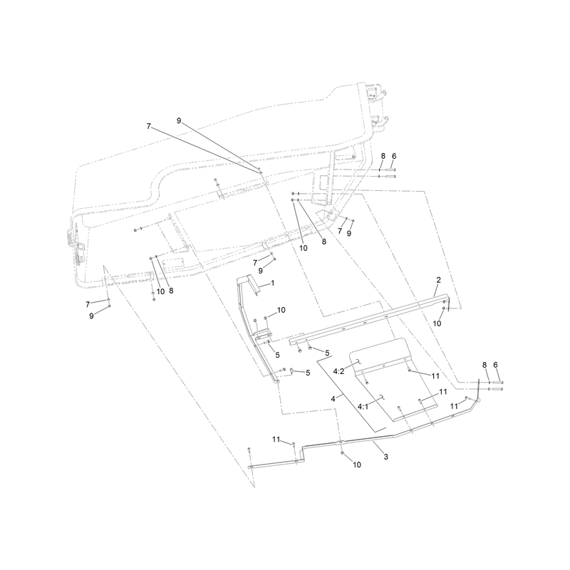 Front Hood Support Assembly No 133-9530