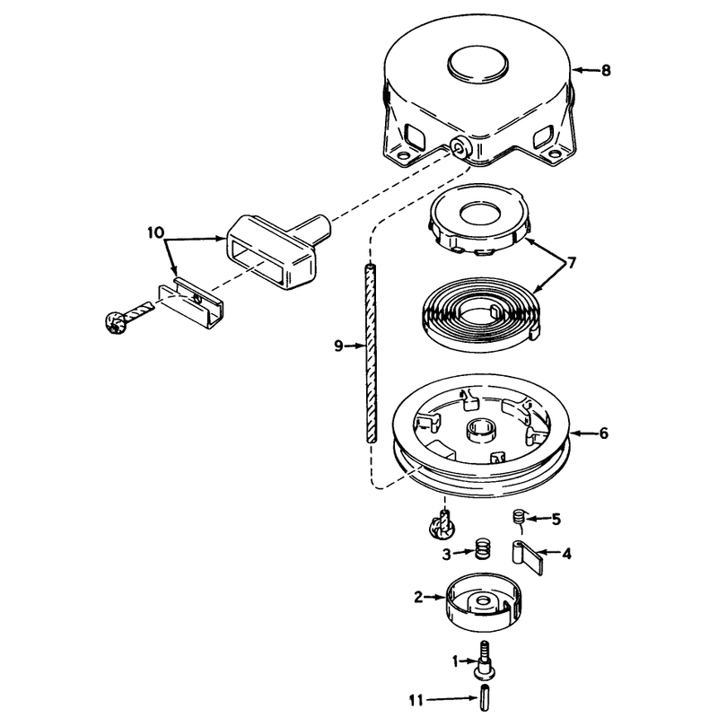 Rewind Starter No 590420