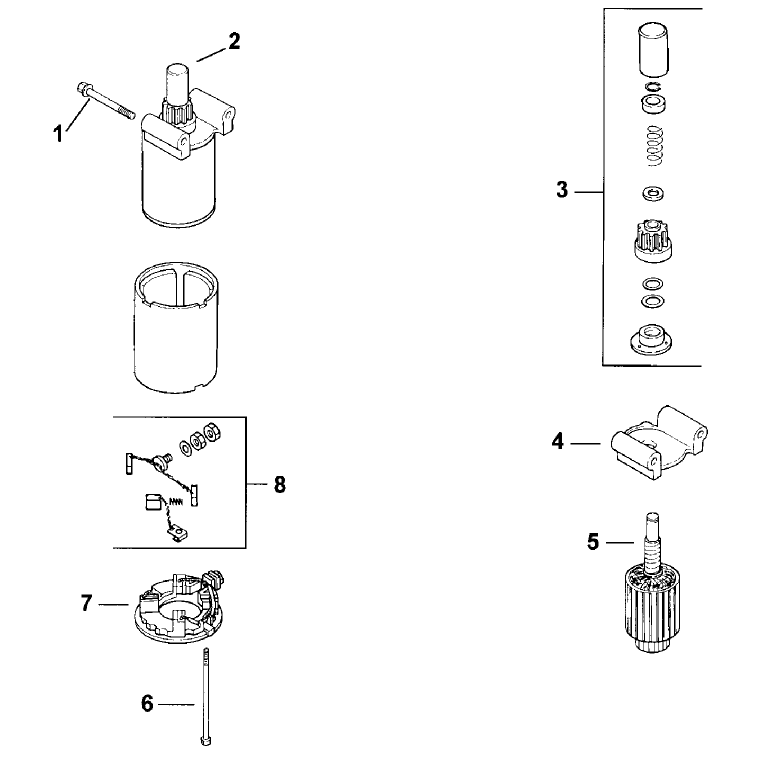 Starter System Engine Kohler Model No C15s Spec 41561