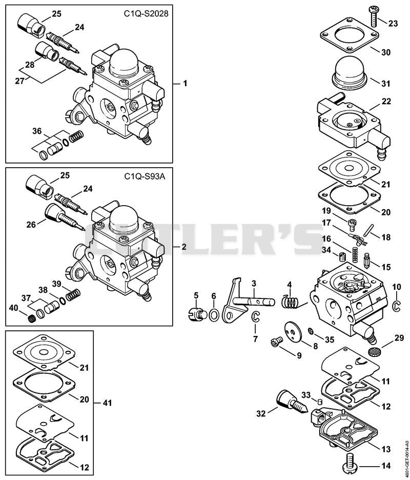 Carburetor C1Q-S202, C1Q-S93