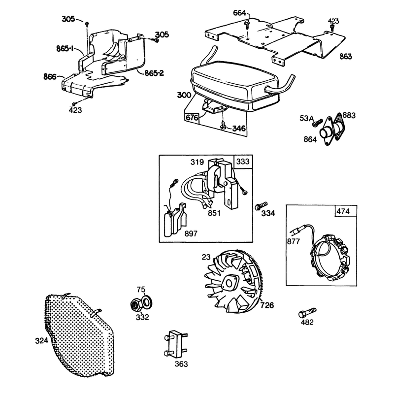 Engine Briggs and Stratton Model No 402707-0158-01 Continued