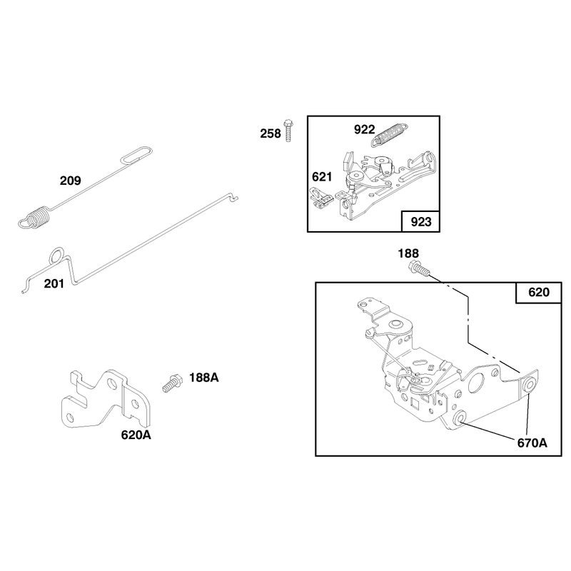 Engine Briggs and Stratton Model 12f802-0667-01