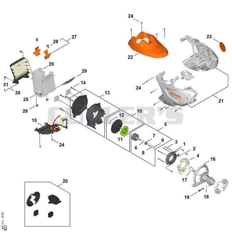 Electric motor, Motor housing