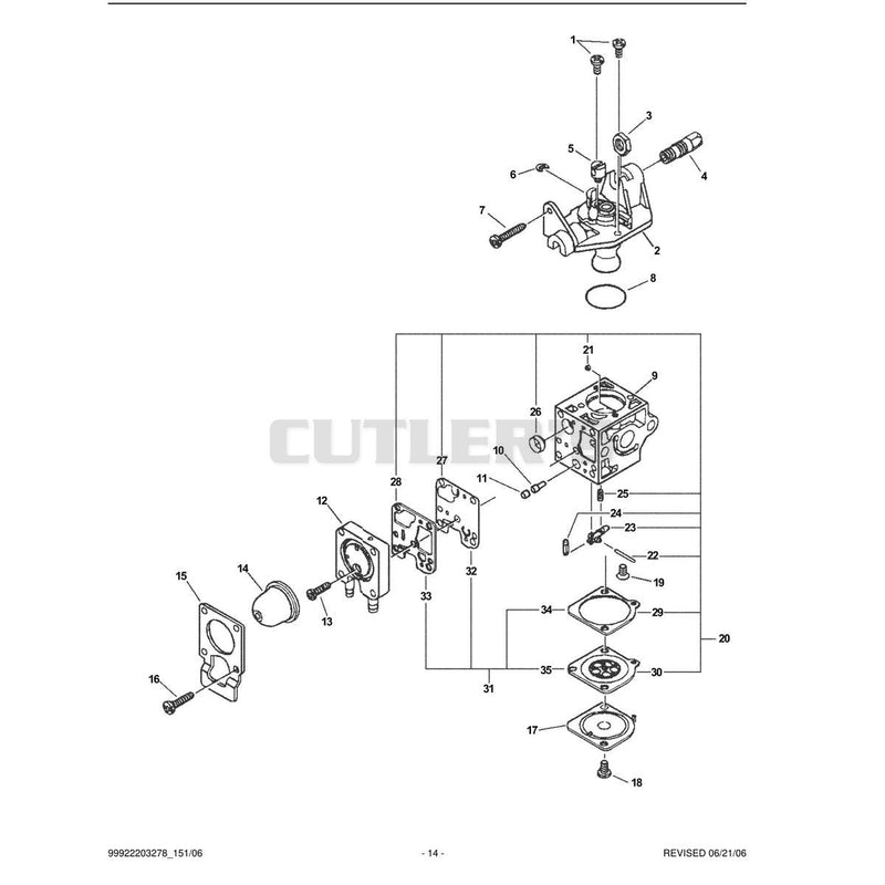 Carburetor - RB-K70 06005856 - 06999999
