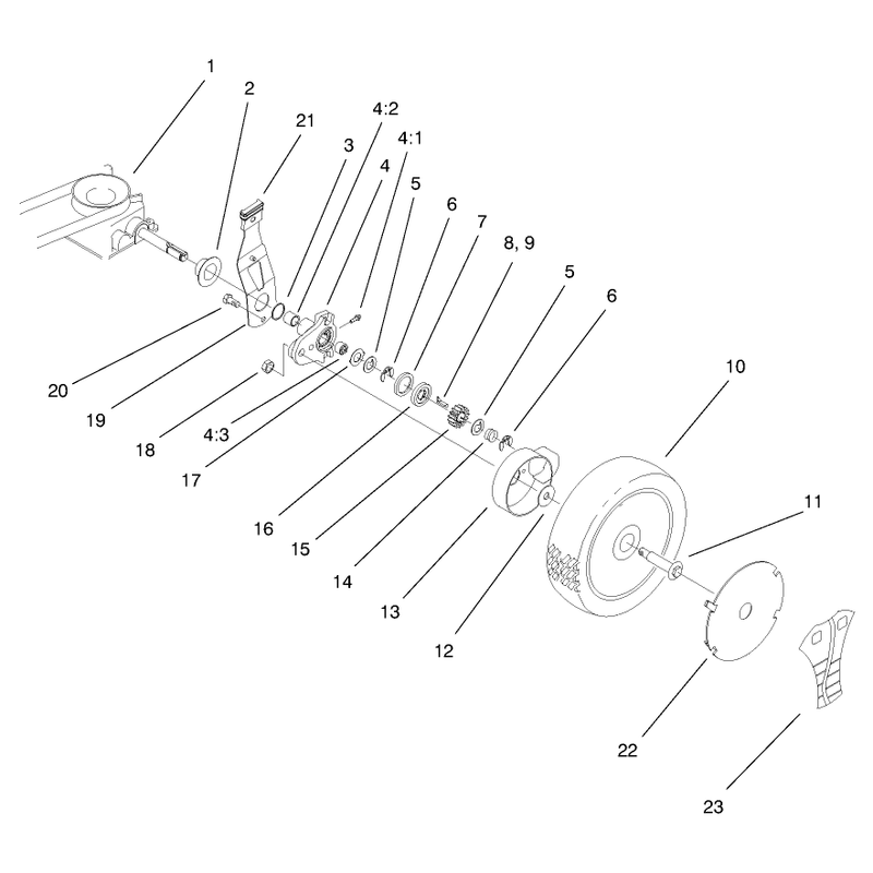 Gear Case and Wheel Assembly