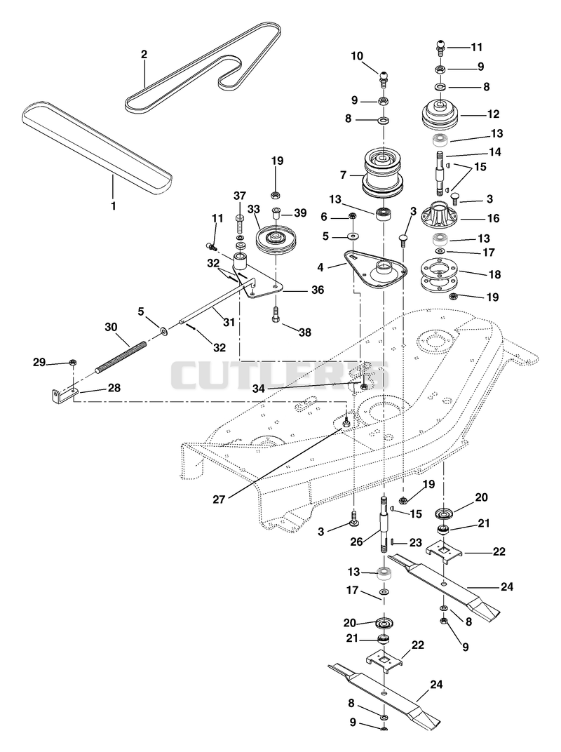 48" Mower Spindle