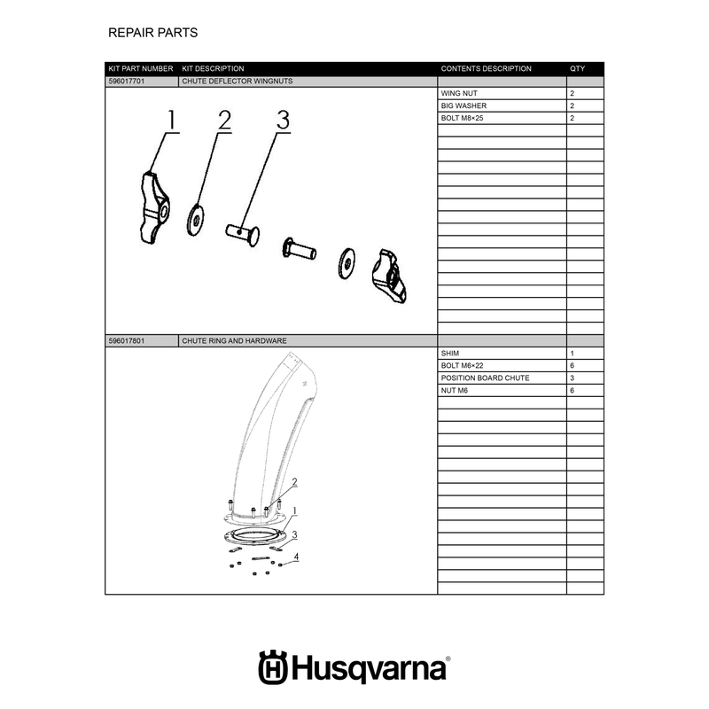 REPAIR PARTS