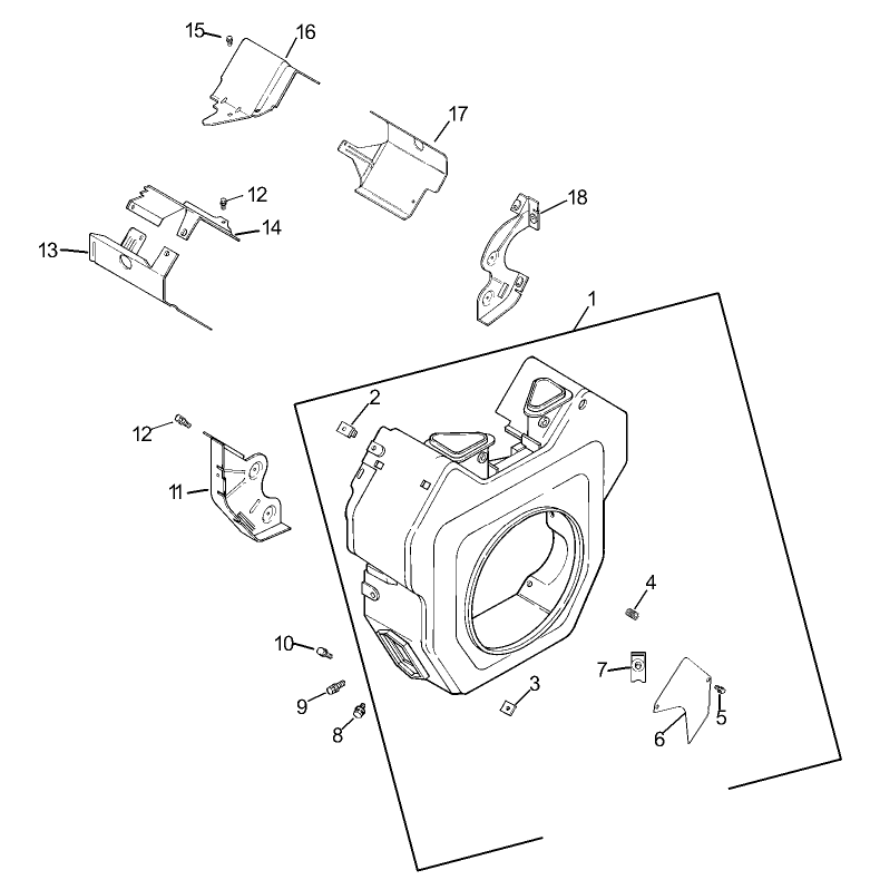 Group 6 Blower Housing Assembly Kohler CH23S-76569
