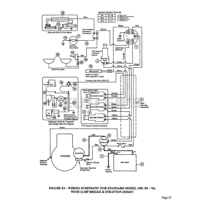 Wiring Schematic for Standard Model