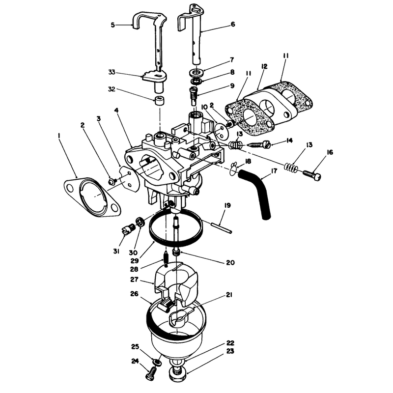 Carburetor Assembly Model No Vmh7