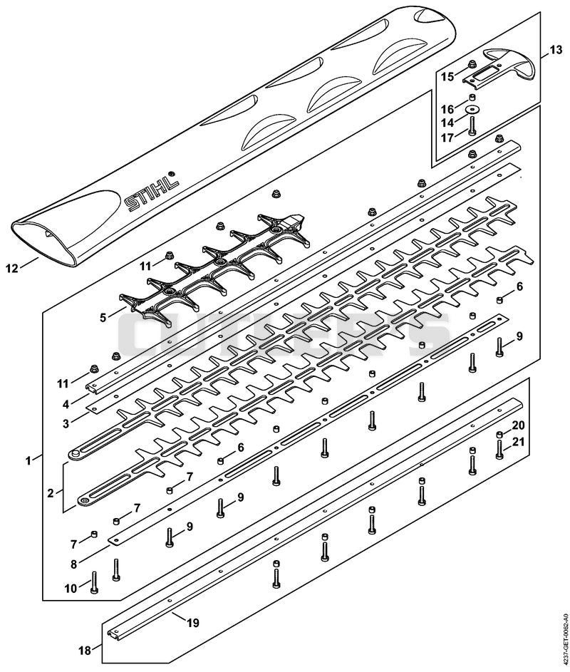Cutter bar 750 mm / 30" R